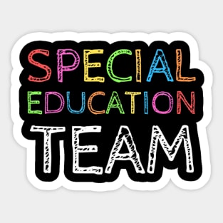 Special Education Team Sped Crew Teacher Sticker